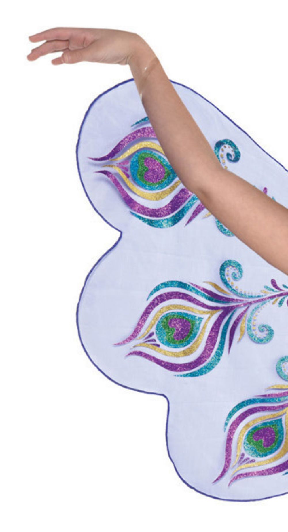 das-kost-mland-m-dchen-pretty-peacock-pfauen-kost-m-blau image 4
