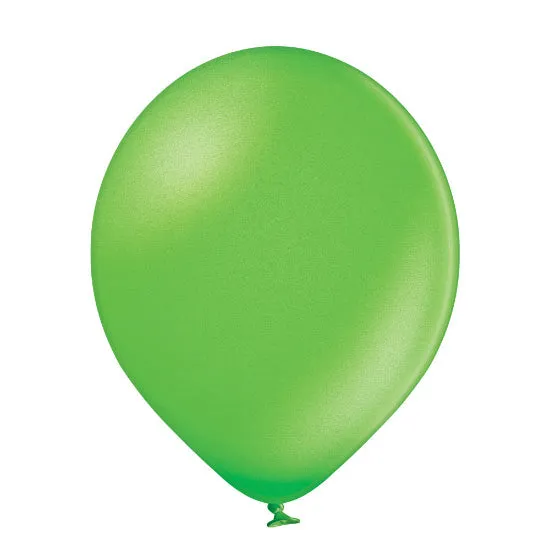 das-kost-mland-uni-metallic-luftballons-kiwi-25-stk-30cm image 1