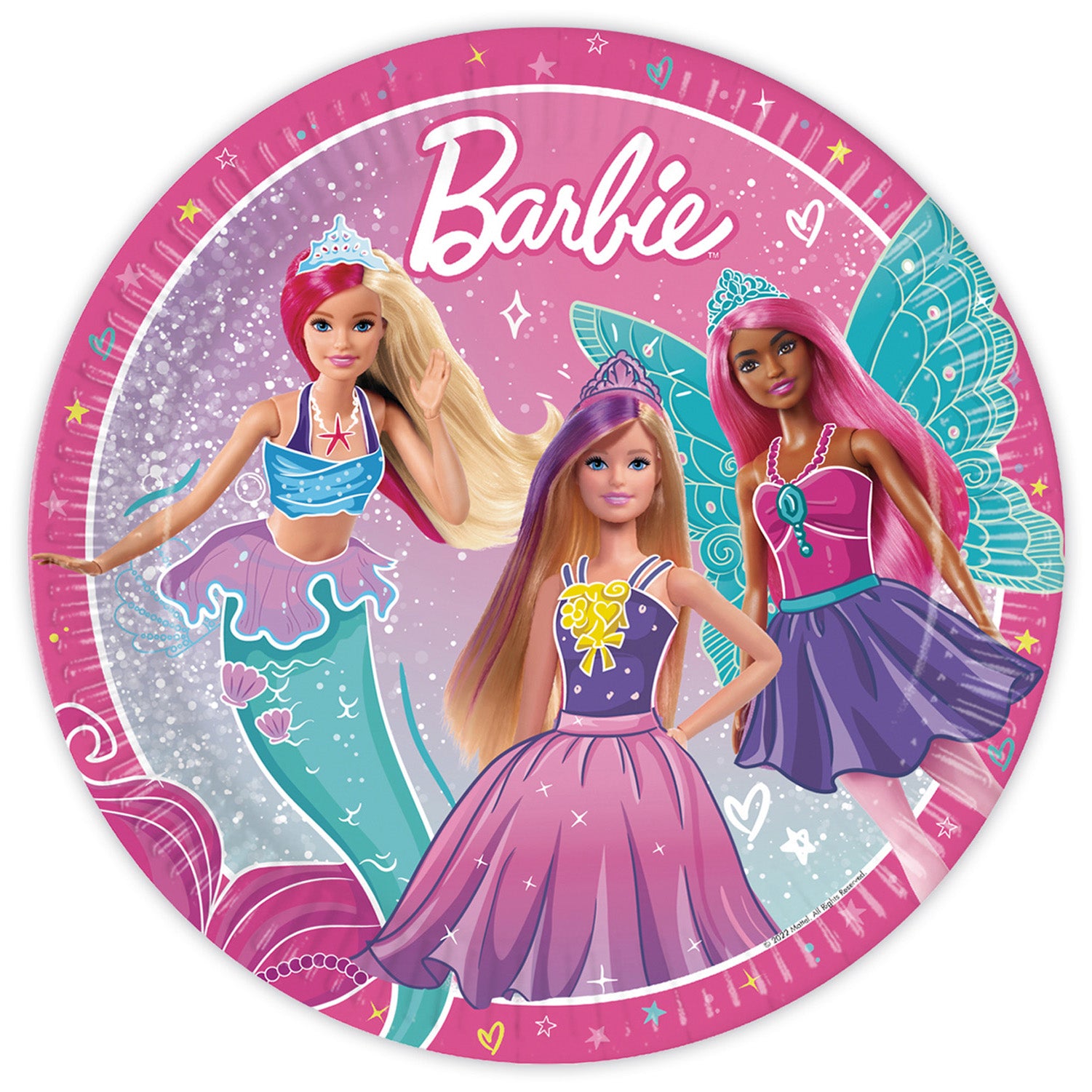 das-kost-mland-pappteller-barbie-fantasy-23cm-8-st-ck-fsc image 1