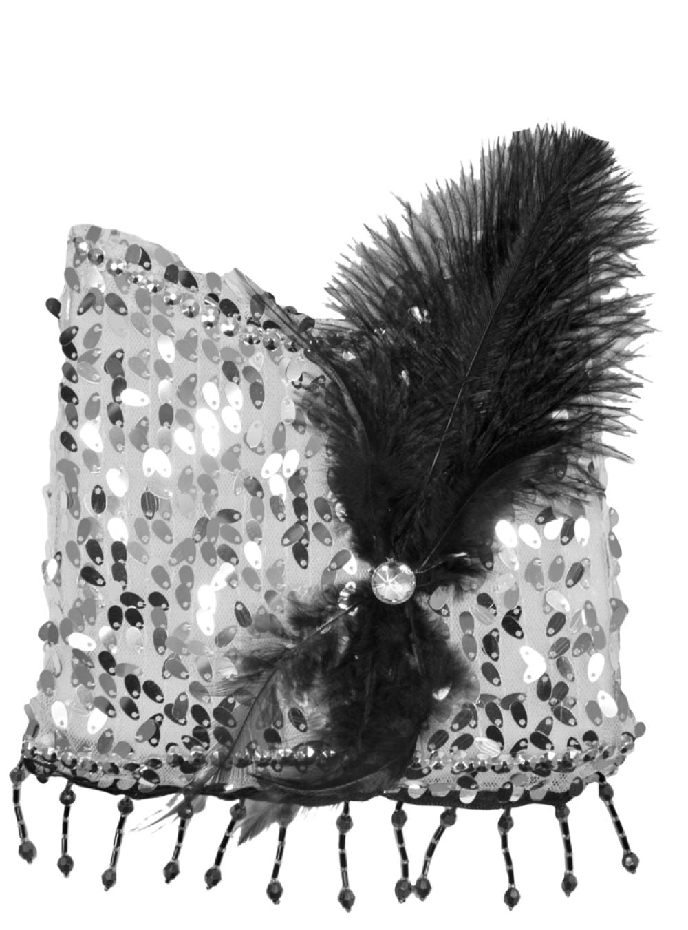 das-kost-mland-charleston-pailletten-handtasche-silber-20er image 6
