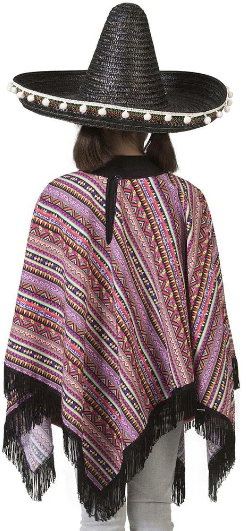 mexikaner-poncho-pedro-kinder-bunt-fasching-cape-gr-einheitsgr-e image 4