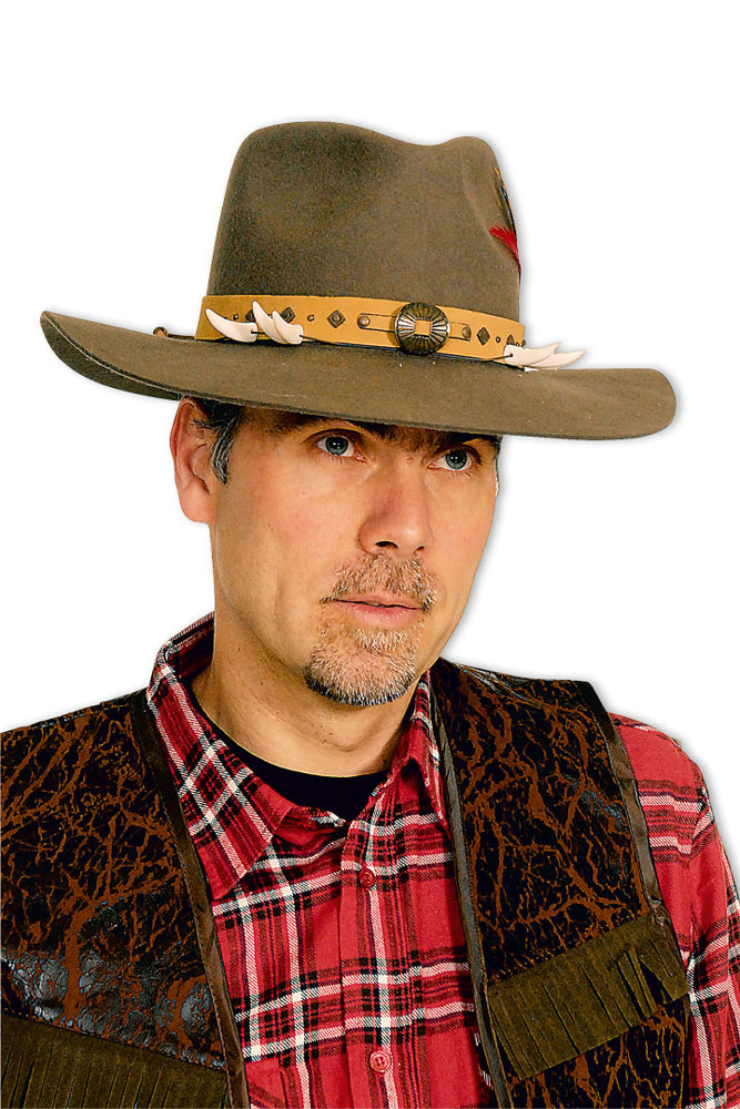 das-kost-mland-indiana-cowboy-hut-braun-wollfilz-gr-e-60-61 image 1
