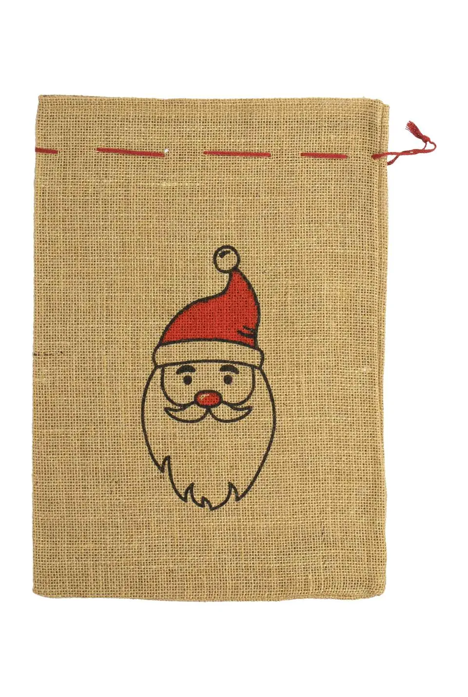 das-kost-mland-jutesack-santakopf-25x35-cm-natur image 1