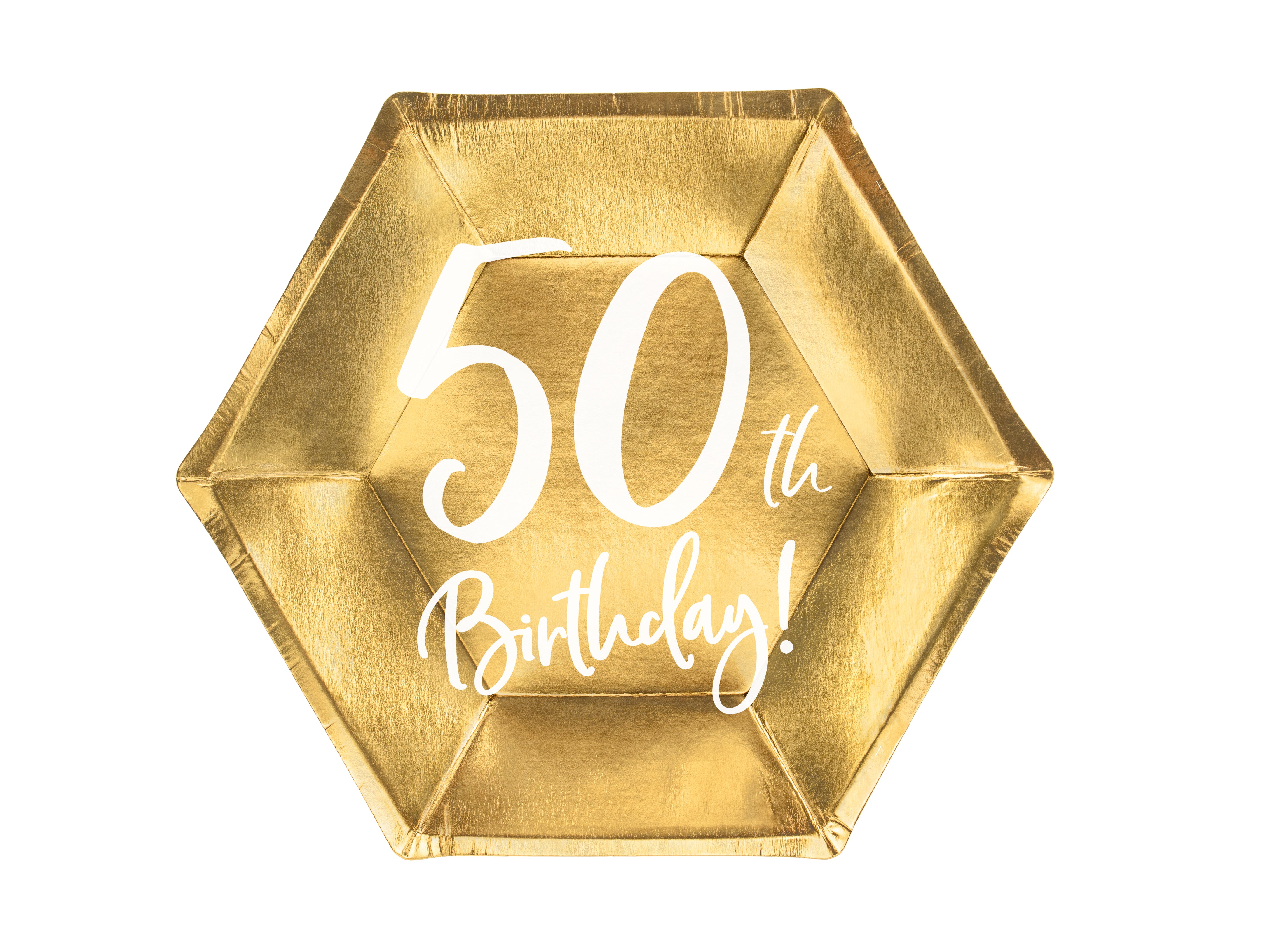 das-kost-mland-dekorationen-pappteller-happy-birthday-20cm-gold-6st image 1