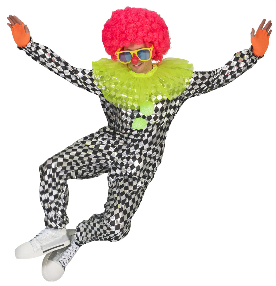 das-kost-mland-herren-clown-kokki-kost-m-schwarz-wei-jumpsuit image 4