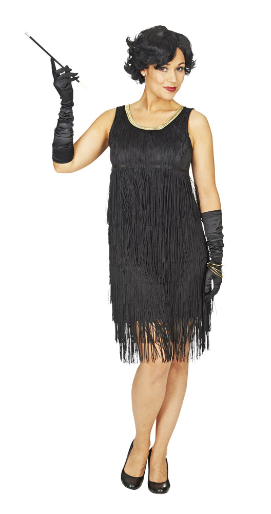 das-kost-mland-justine-charleston-kleid-fransen-schwarz image 1