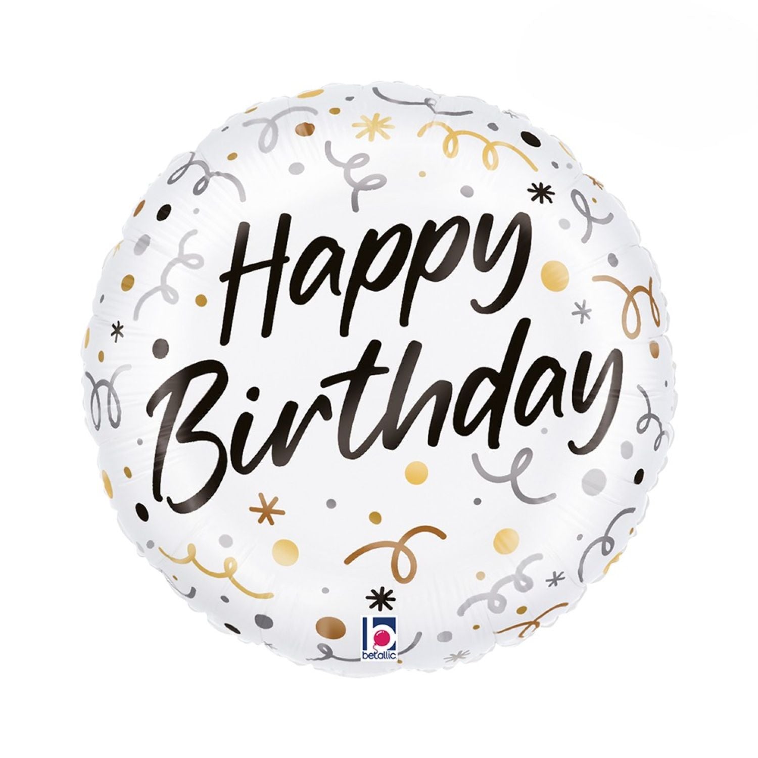 das-kost-mland-happy-birthday-folienballon-46cm-luftschlangen image 1