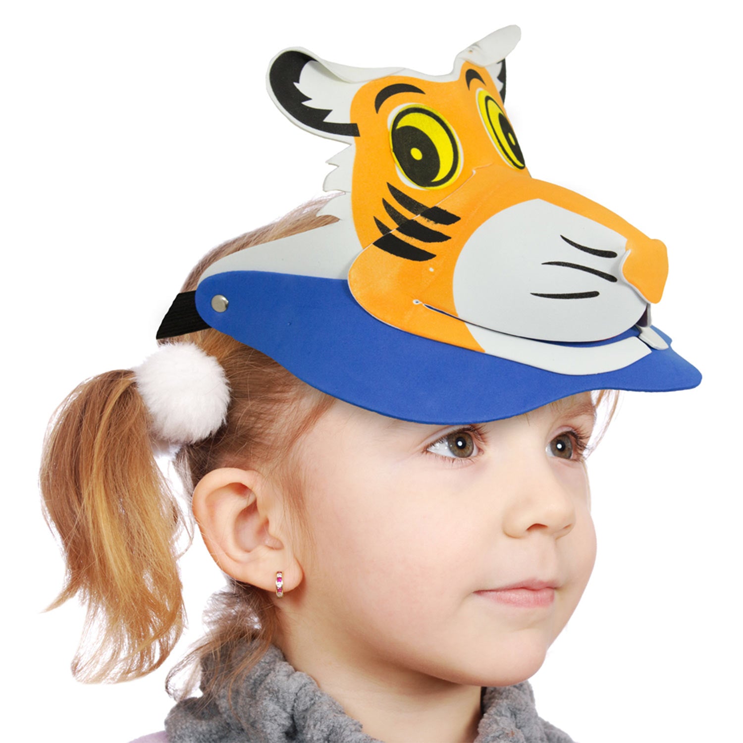das-kost-mland-tier-kinderhut-schaumstoff-tiger-l-we-elefant image 3