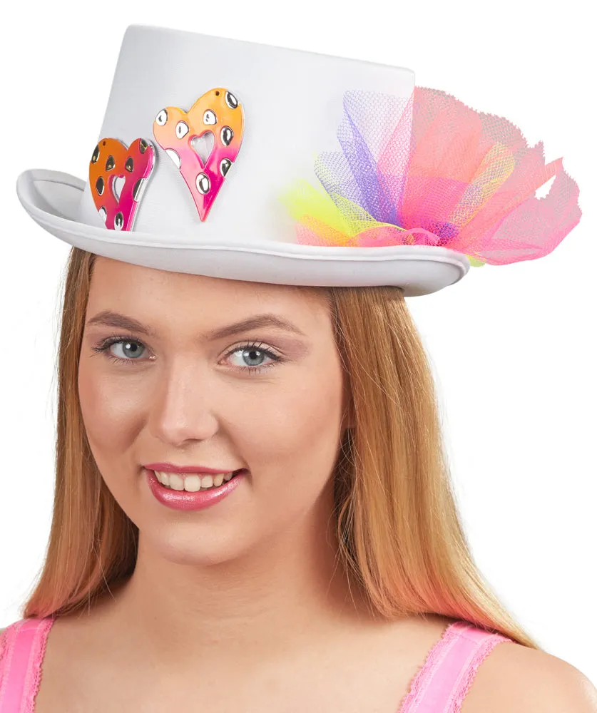 das-kost-mland-accessoires-zylinder-hut-herzen-damen-wei-bunt image 1