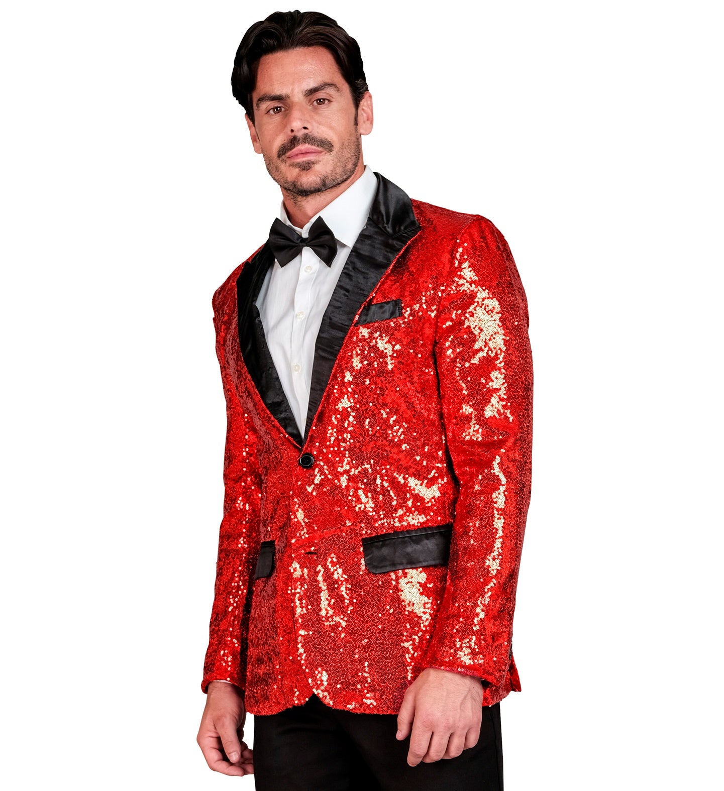 das-kost-mland-herren-pailletten-jackett-glitter-rot-gr-e-l image 2