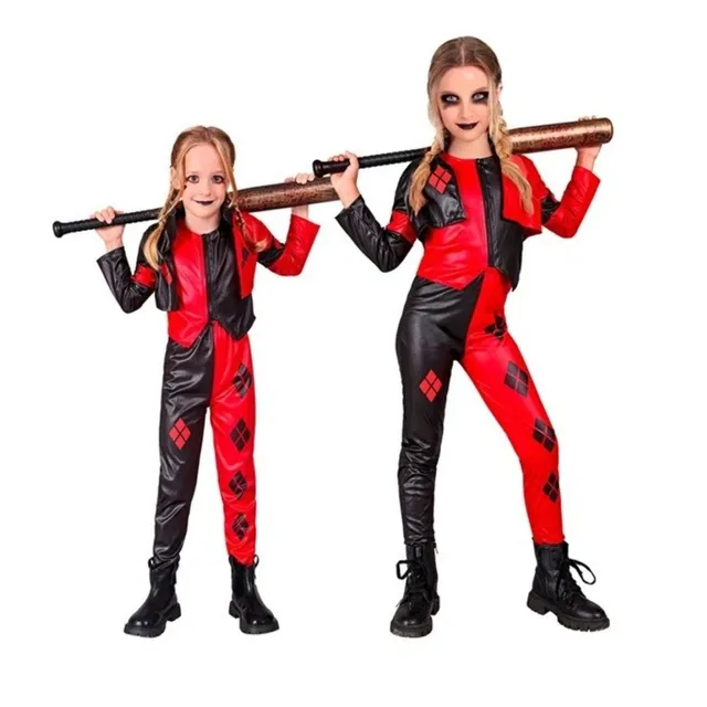 das-kost-mland-jungen-b-ser-harlekin-kost-m-schwarz-rot-128-3-teilig image 1