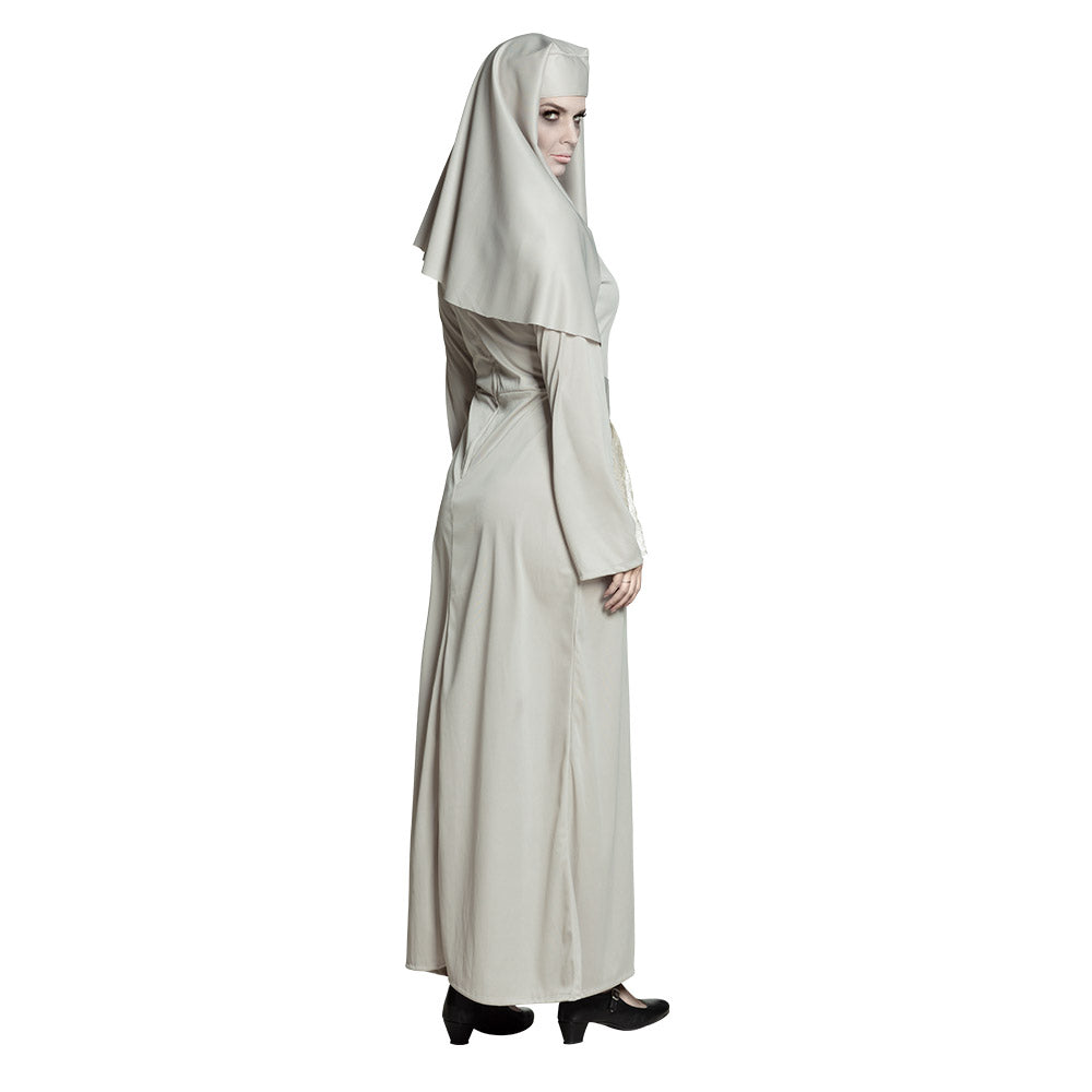 das-kost-mland-damen-geister-nonne-kost-m-hellgrau-gr-40-42 image 2