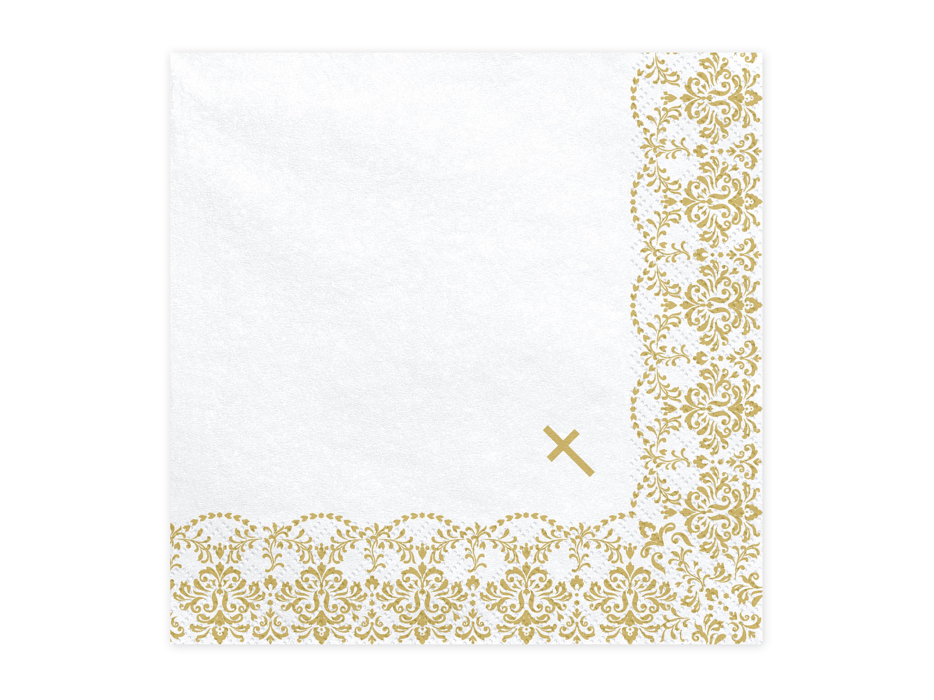 das-kost-mland-kommunion-servietten-gold-20-stk-33x33cm image 2