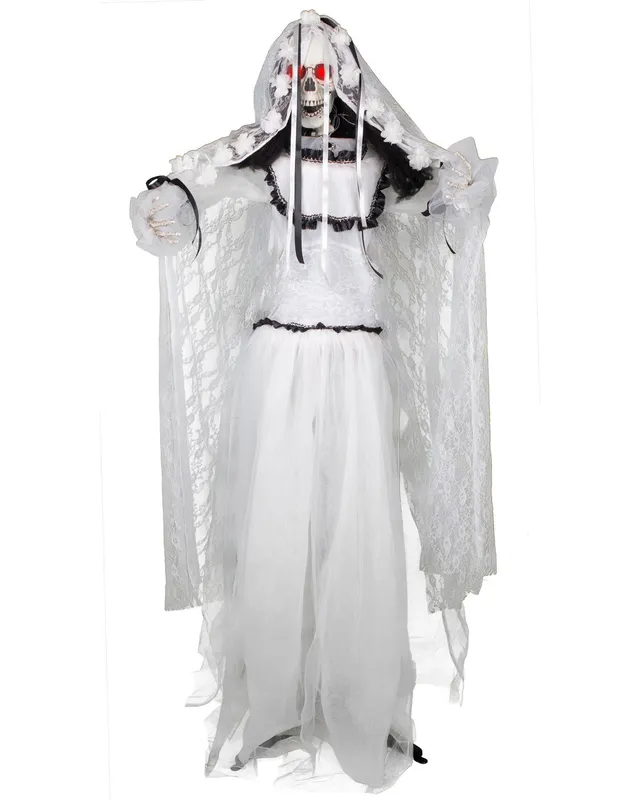 das-kost-mland-dekorationen-zombiebraut-geisterfigur-169cm-mit-licht-ton image 1