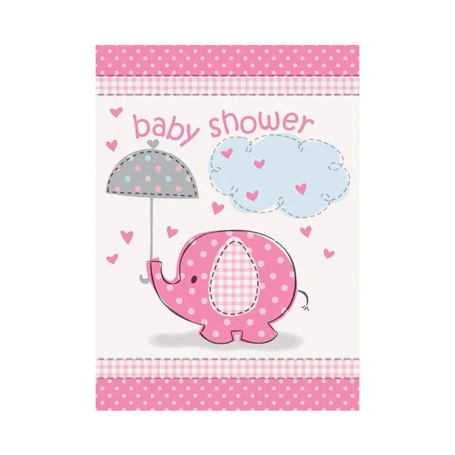das-kost-mland-elephant-pink-einladungskarten-8-st-ck-geburtstag image 1