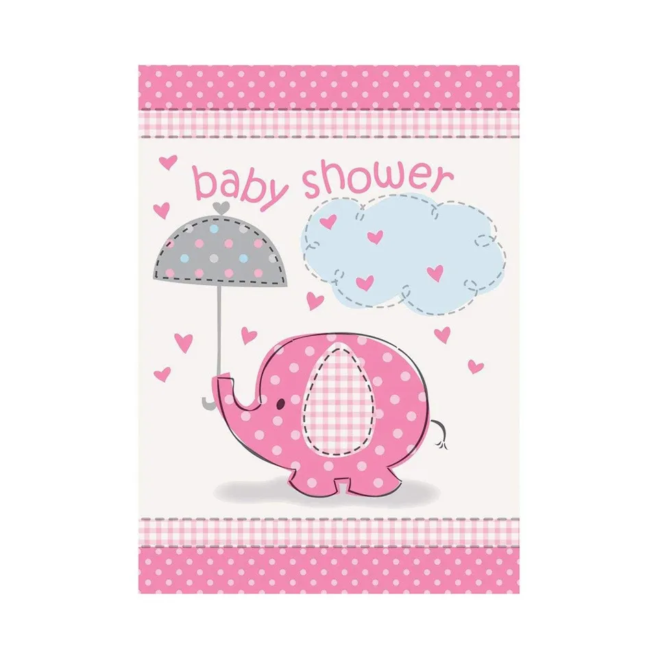 das-kost-mland-elephant-pink-einladungskarten-8-st-ck-geburtstag image 1