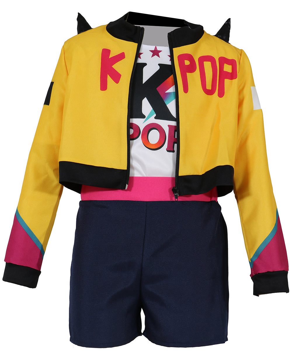das-kost-mland-nova-k-pop-kost-m-damen-gelb-schwarz image 3