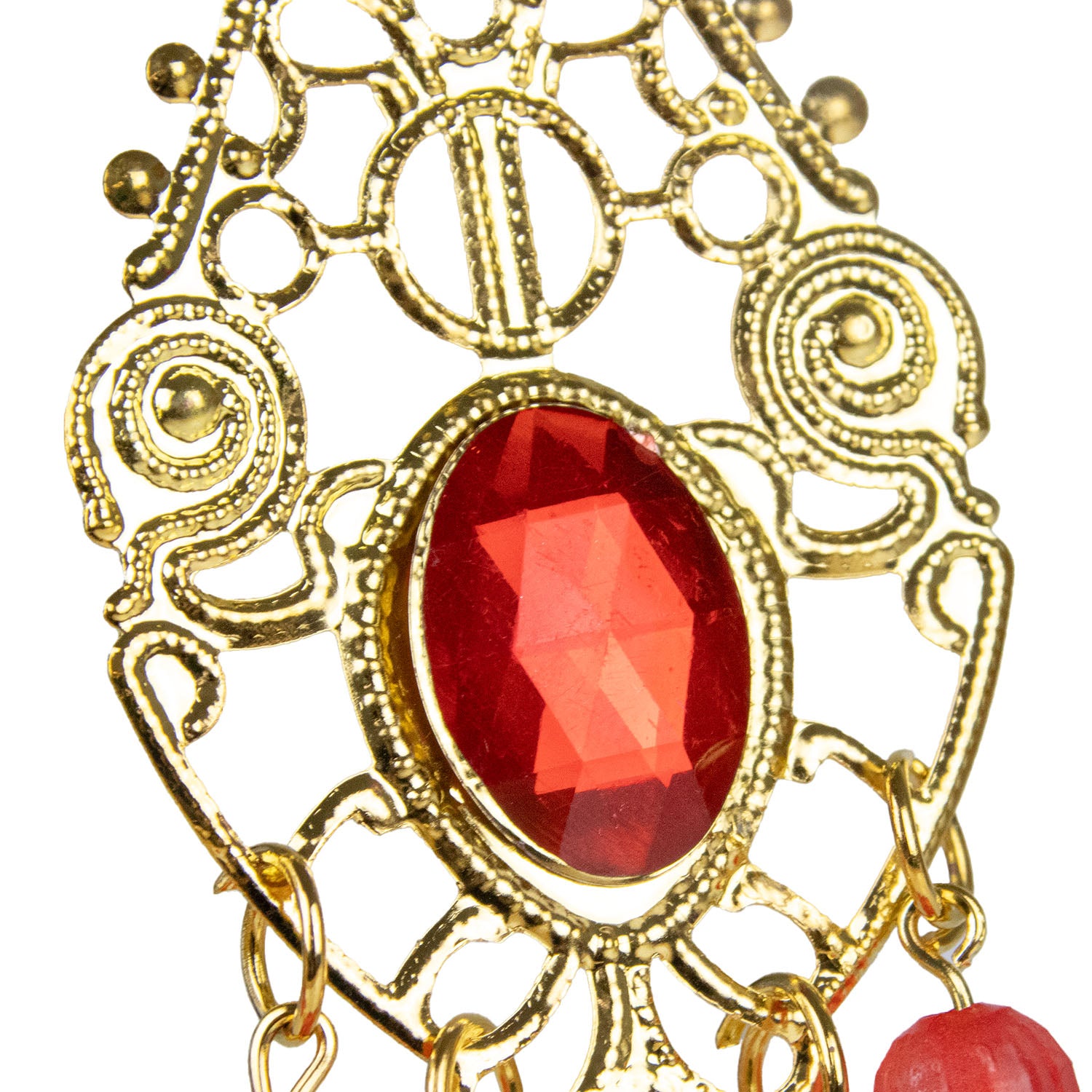 das-kost-mland-ohrringe-m-nzen-perlen-gold-rot-edelstein image 8