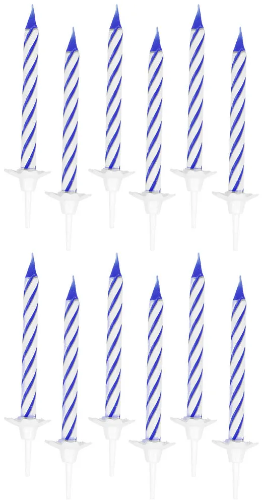 das-kost-mland-spiralkerzen-kuchenkerzen-blau-24-st-ck image 1