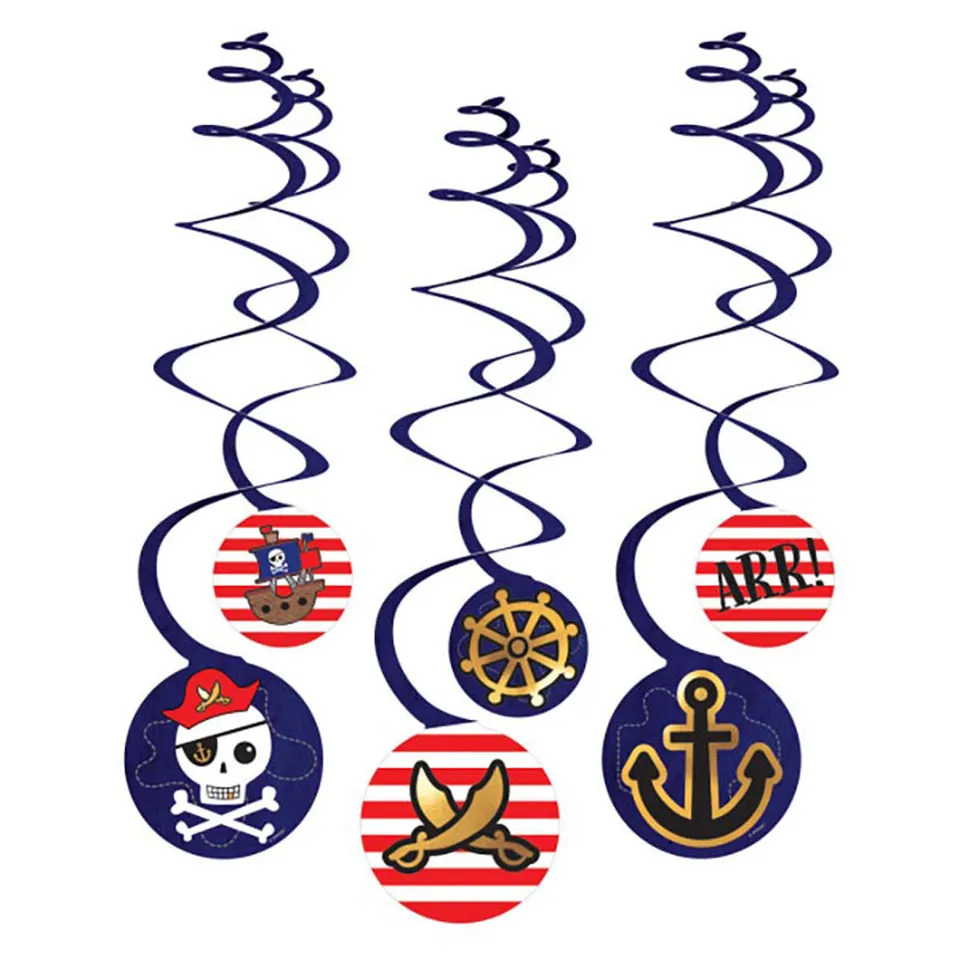 das-kost-mland-swirldeko-pirat-6er-set-h-ngedeko image 1
