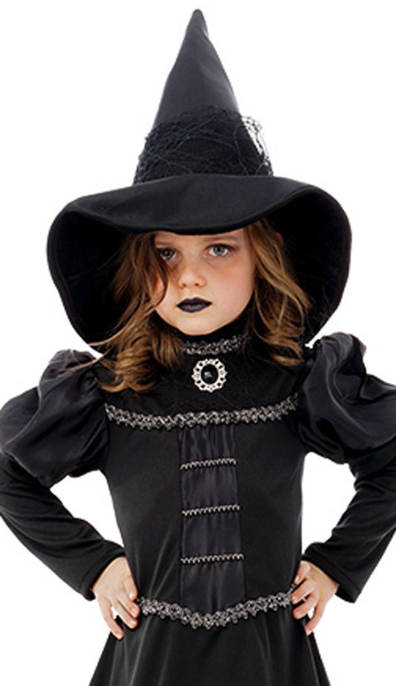 das-kost-mland-orelie-hexen-kinderkost-m-schwarz-silber image 2