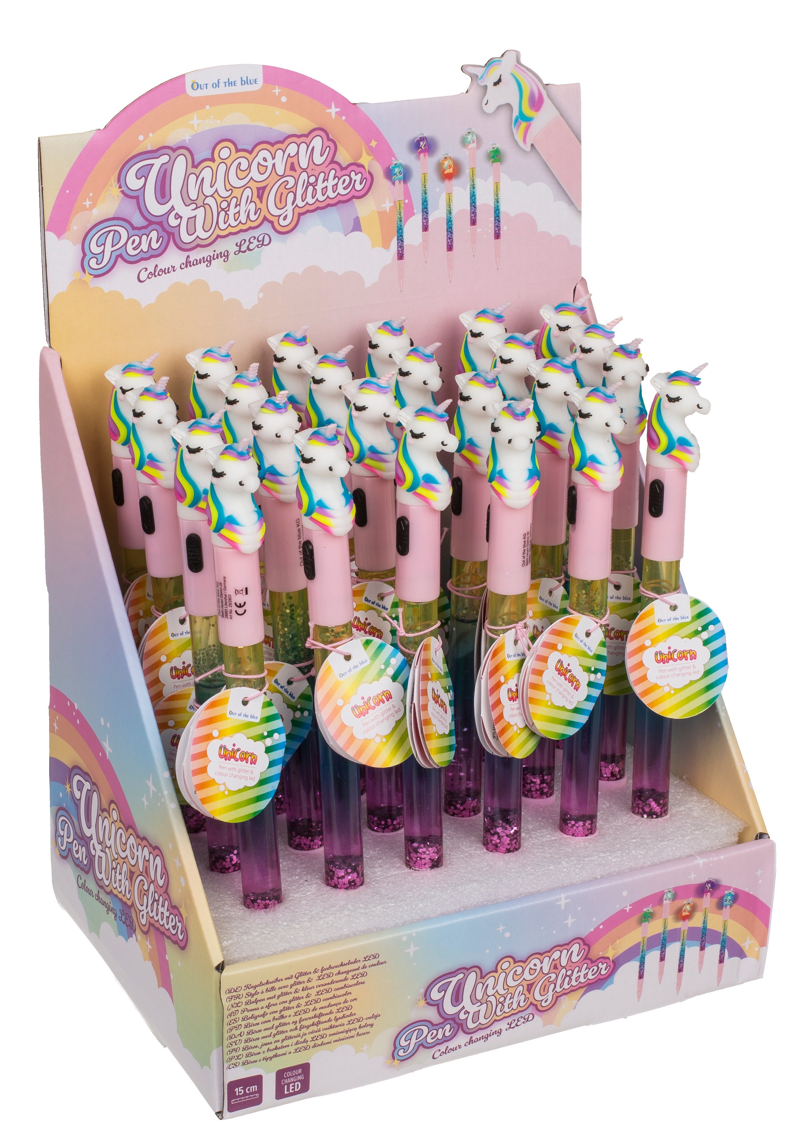 das-kost-mland-dekorationen-kugelschreiber-einhorn-glitter-kuli-led image 5