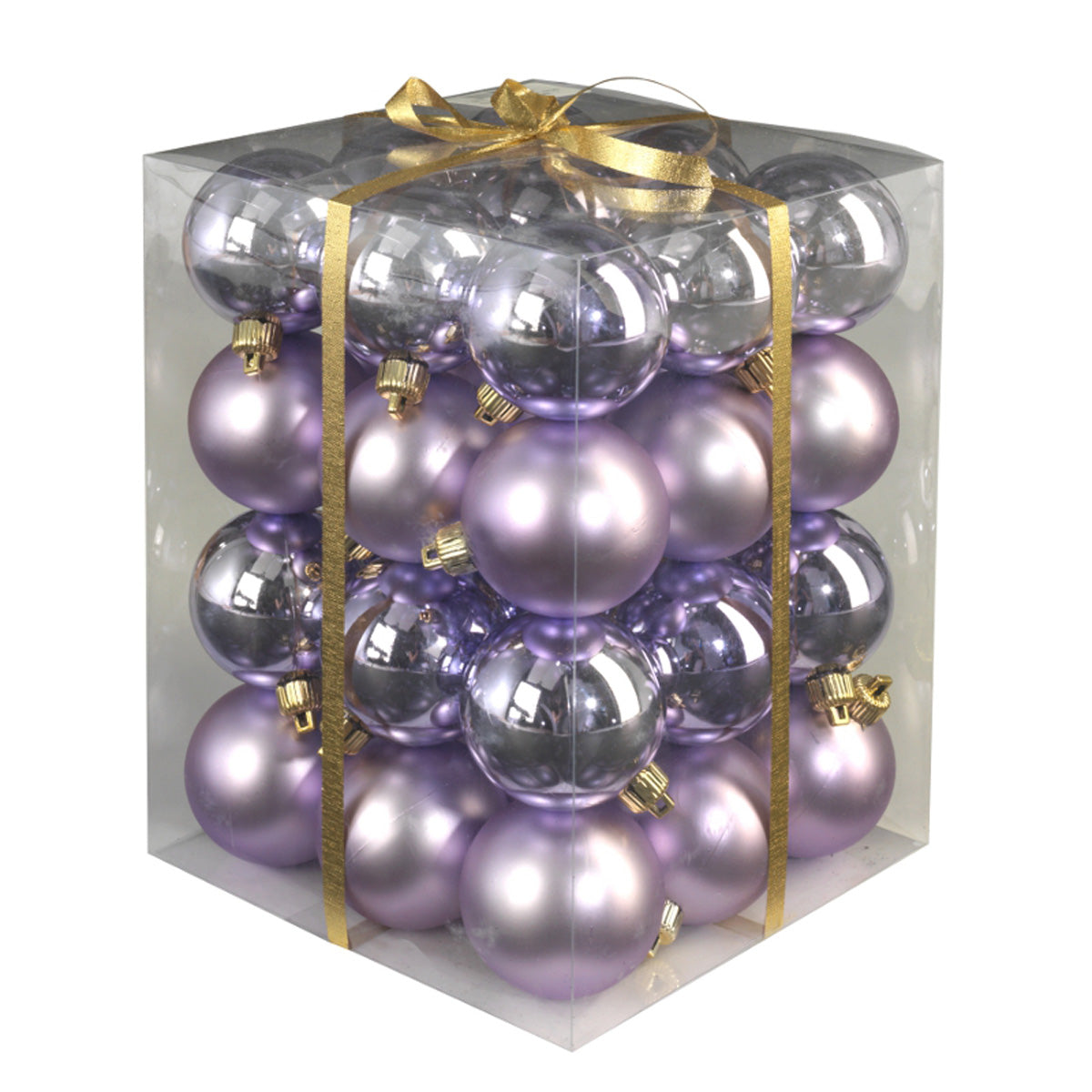 das-kost-mland-dekorationen-weihnachtskugeln-8cm-lila-12-st-matt-glanz image 1