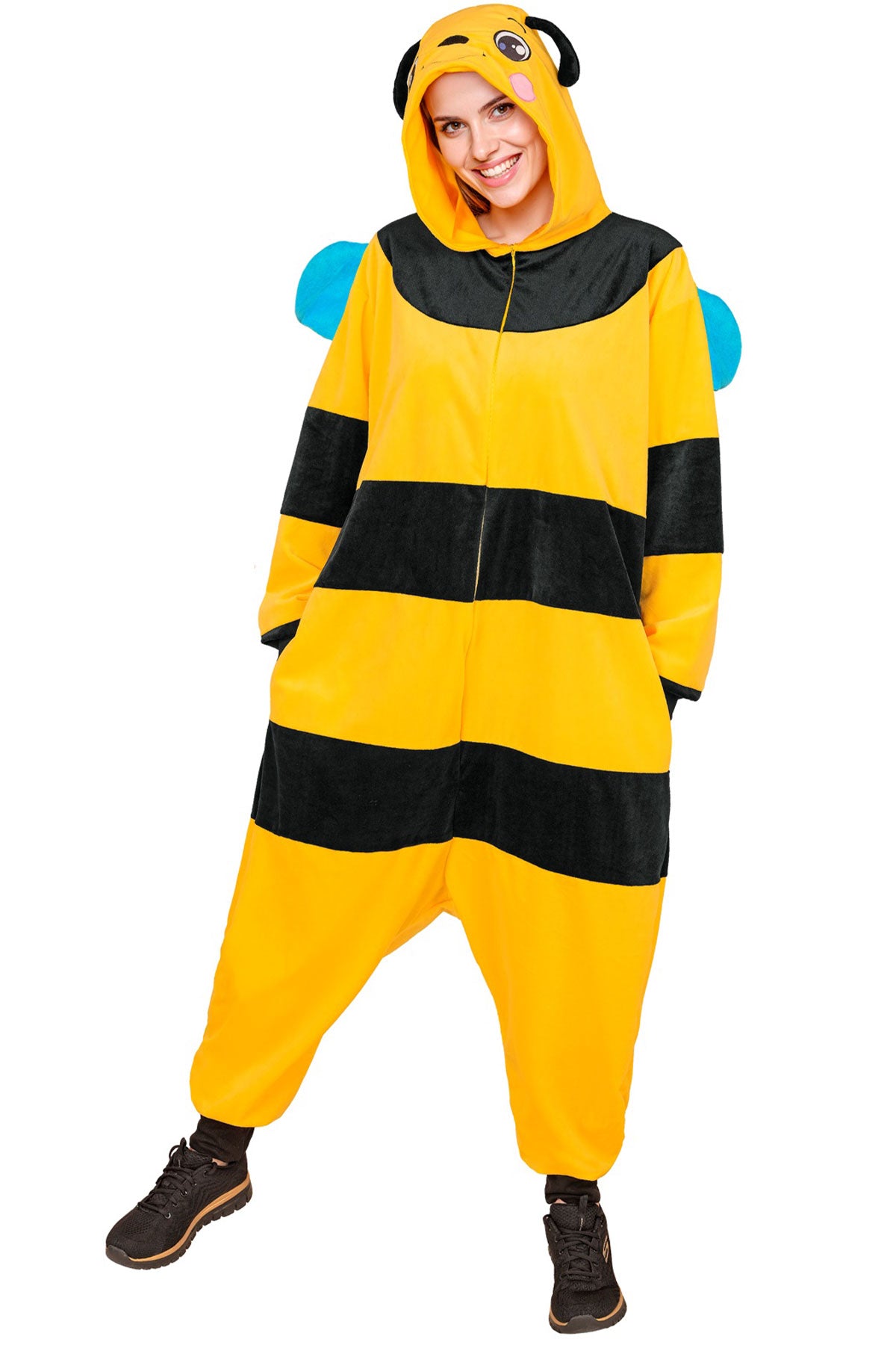 das-kost-mland-biene-overall-pl-schkost-m-gelb-schwarz-l-xl image 2