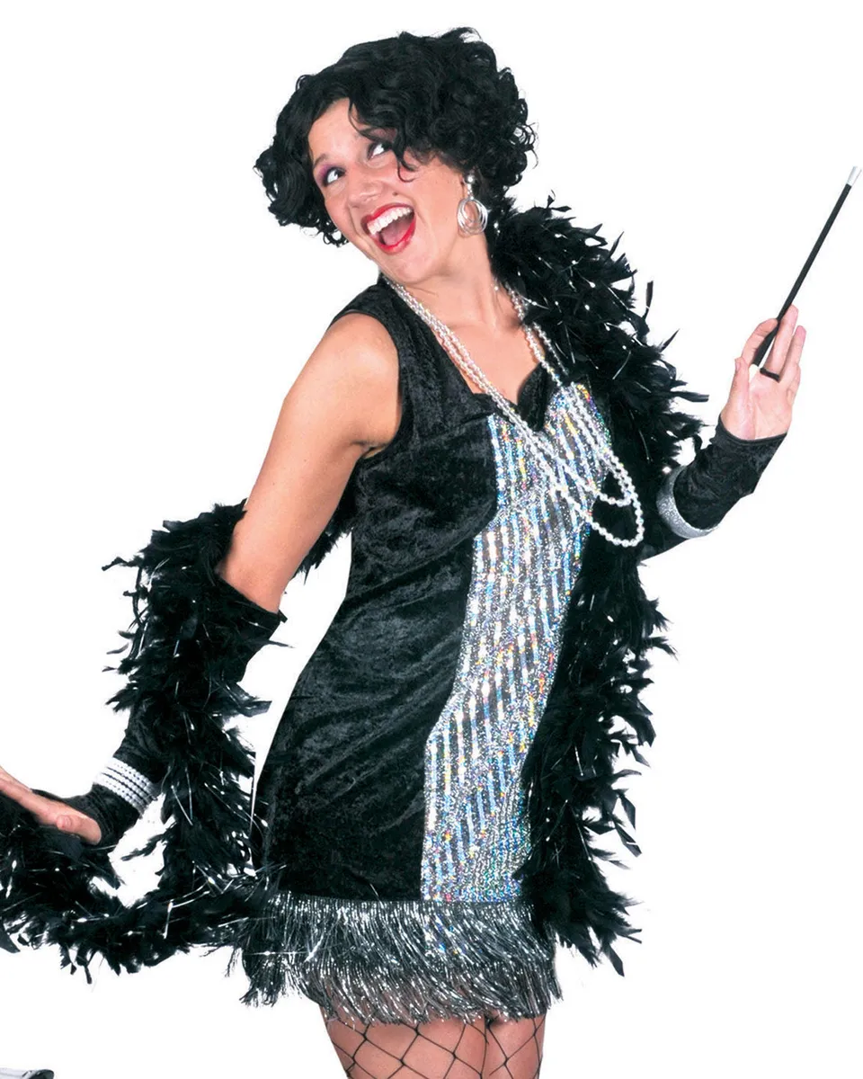 das-kost-mland-damen-dancing-queen-charleston-kleid-36-38-schwarz image 1