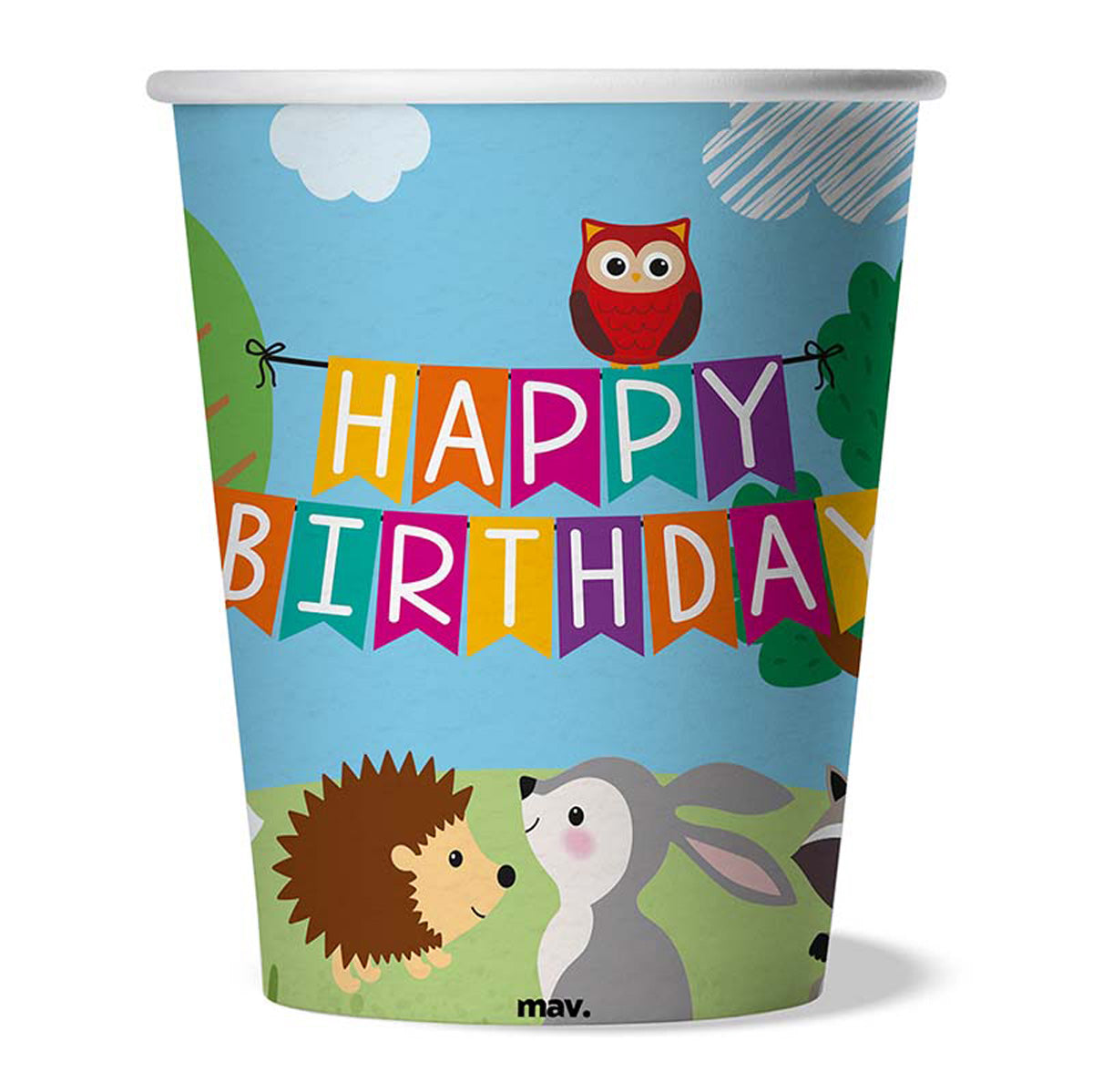 das-kost-mland-dekorationen-pappbecher-hb-woodland-200ml-8stk image 2