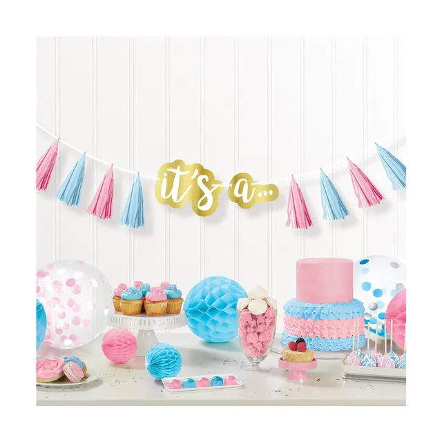the-big-reveal-quasten-girlande-240-cm-rosa-blau-gender image 1