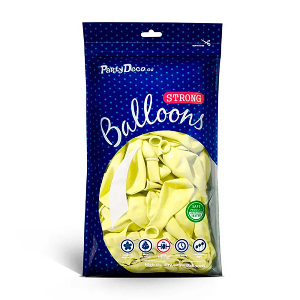 das-kost-mland-luftballon-uni-pastell-hellgelb-50-stk-30-cm image 2