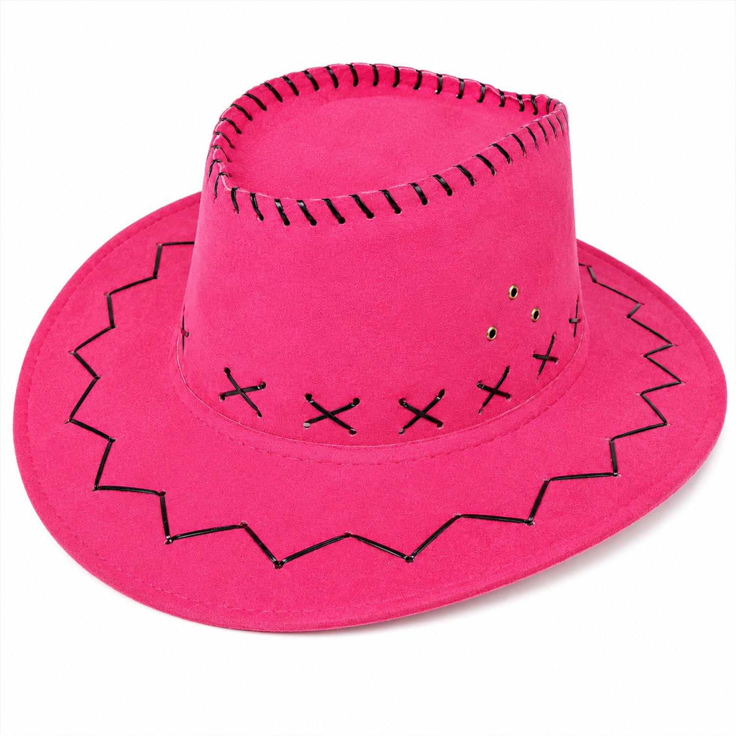 das-kost-mland-accessoires-cowboyhut-kinder-pink-western-48-cm image 1