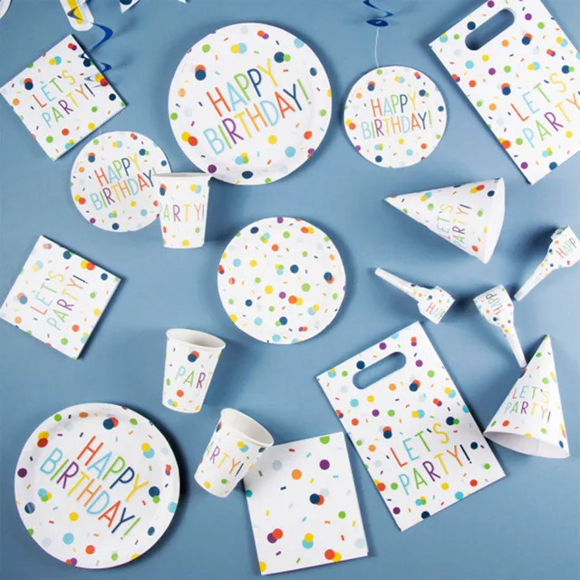 confetti-birthday-pappteller-8x-23-cm-partydeko image 1