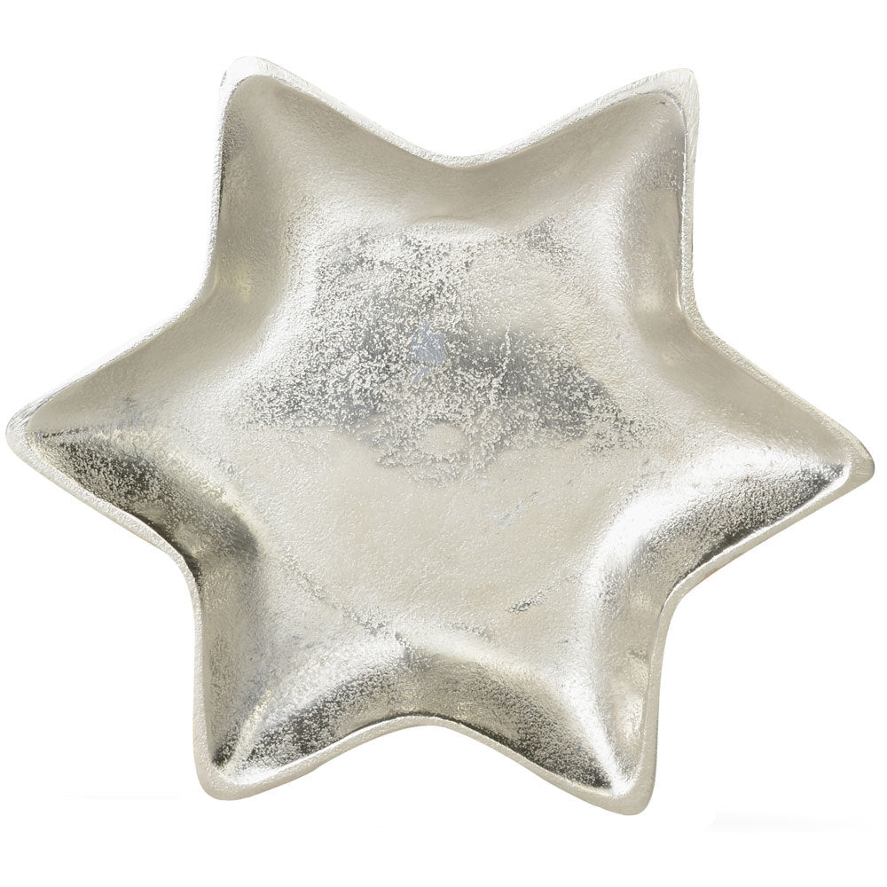 riffelmacher-70331-stern-dekoteller-alu-silber-26-cm image 1