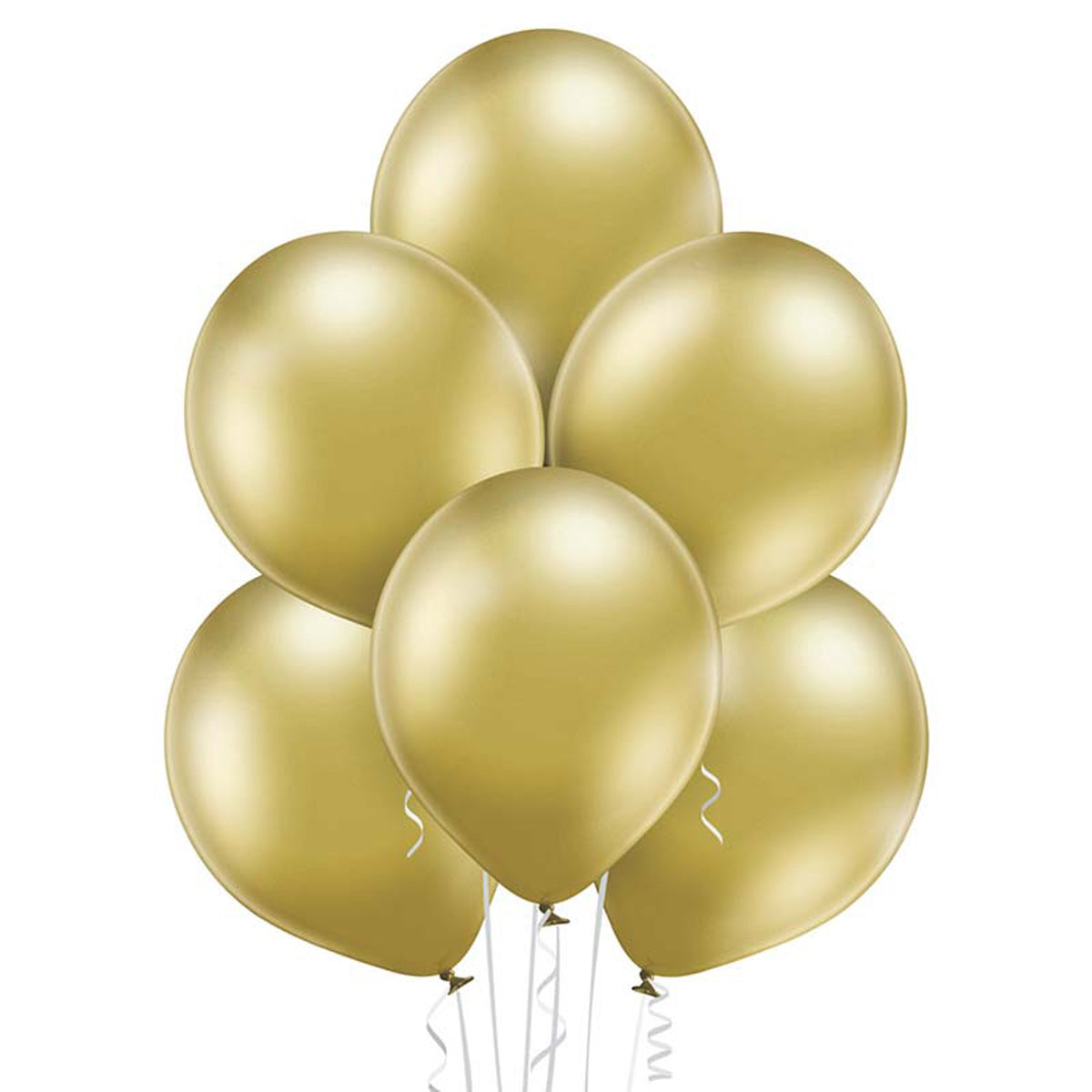 belbal-luftballon-uni-glossy-12cm-luftballons-gold-25-stk image 1