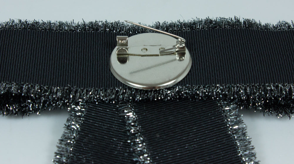barock-brosche-schleife-perlenkranz-fransen-16-cm-schwarz image 6