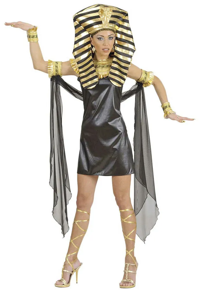 das-kost-mland-nilk-nigin-kost-m-damen-schwarz-gold-m image 1