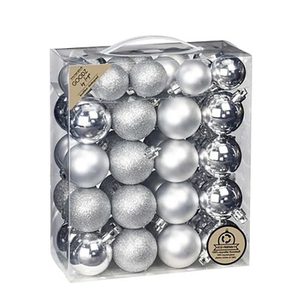 das-kost-mland-dekorationen-weihnachtskugeln-silber-44-stk image 1