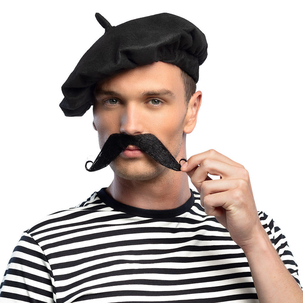 das-kost-mland-schnurrbart-franzose-kost-mbart-schwarz image 1