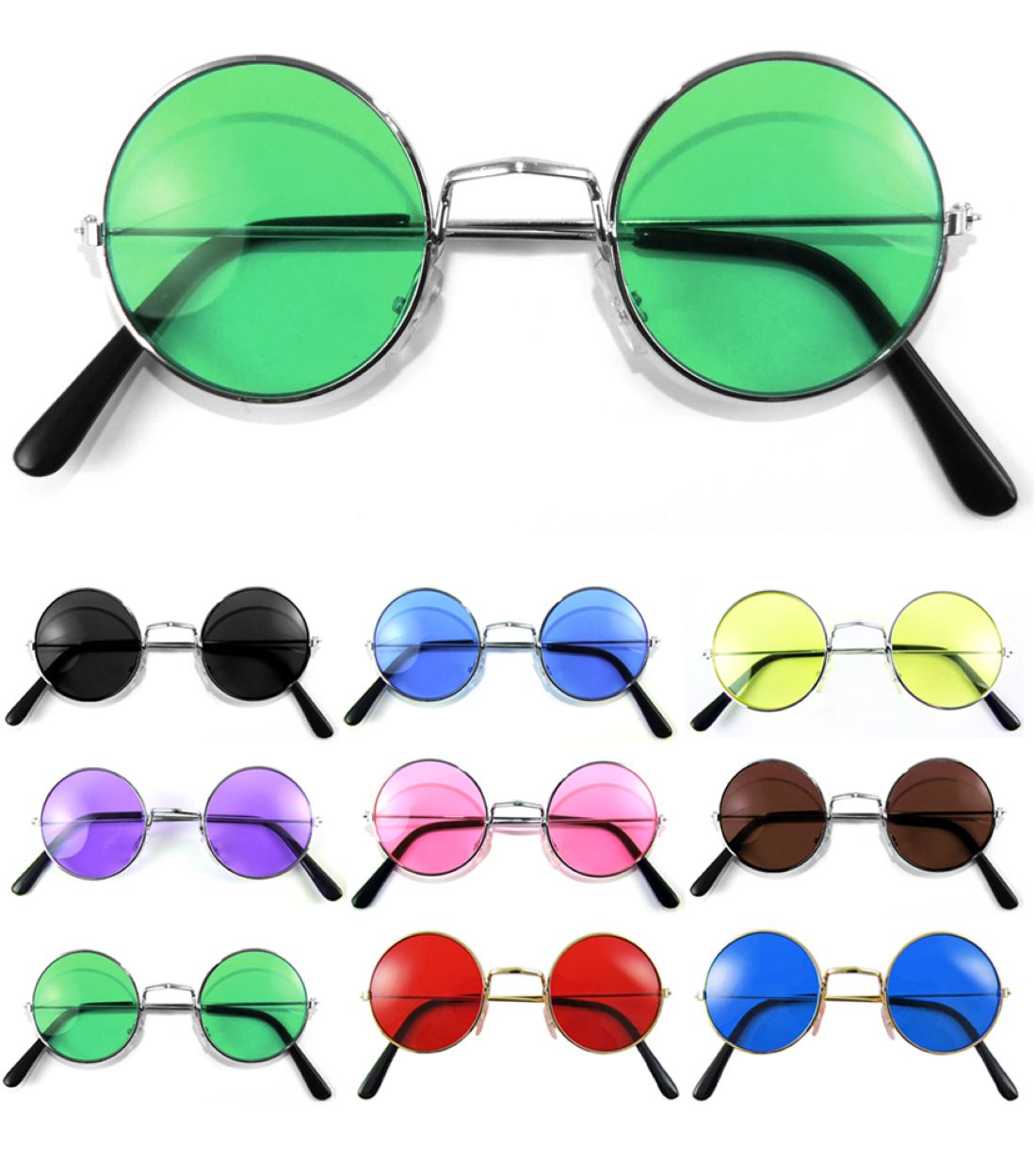 das-kost-mland-lennon-brille-60er-70er-kost-m-schwarz image 1