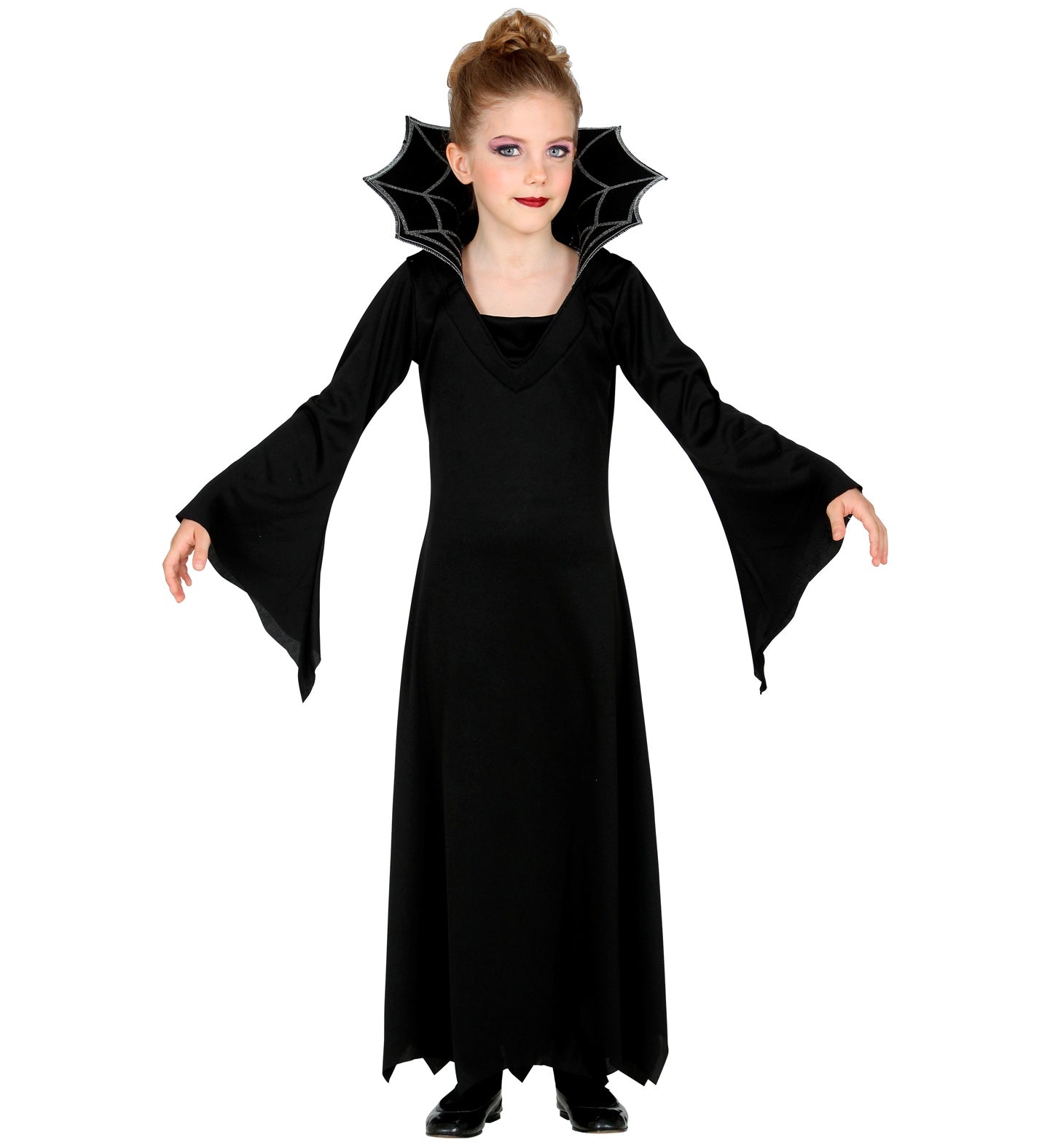 das-kost-mland-m-dchen-kid-vampirin-kost-m-kleid-schwarz-128 image 2
