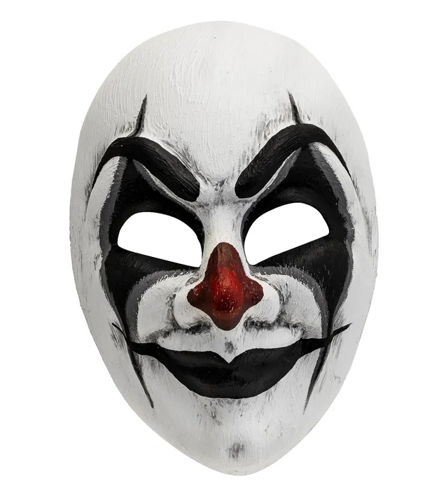 halloween-clownmaske-commedia-dell-arte-wei-schwarz image 1