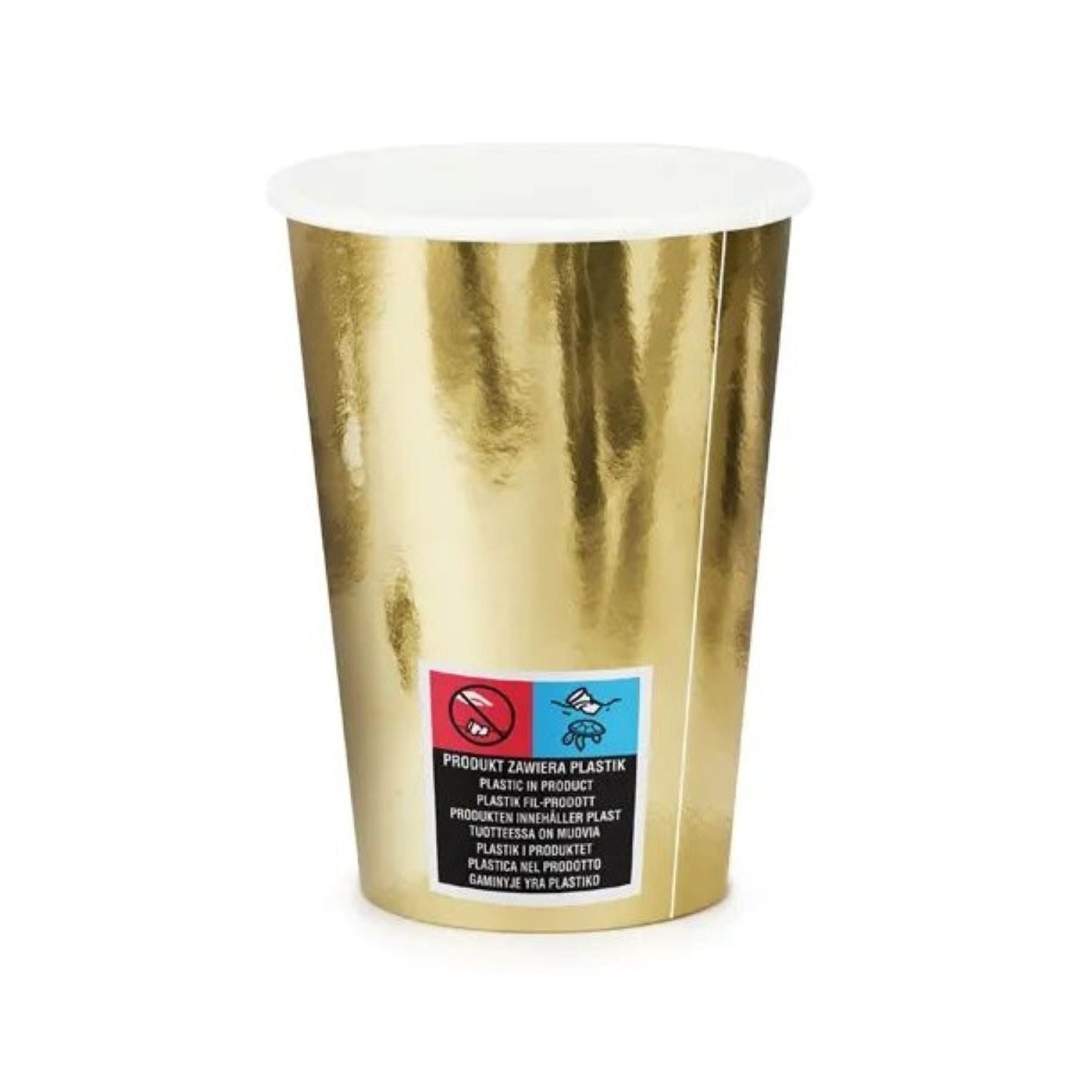das-kost-mland-pappbecher-gold-220ml-6-st-ck-metallic image 2