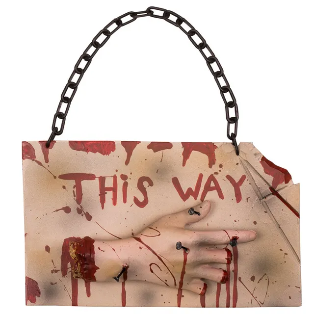 das-kost-mland-this-way-halloween-wegweiser-hand-19x31-cm-horror image 1