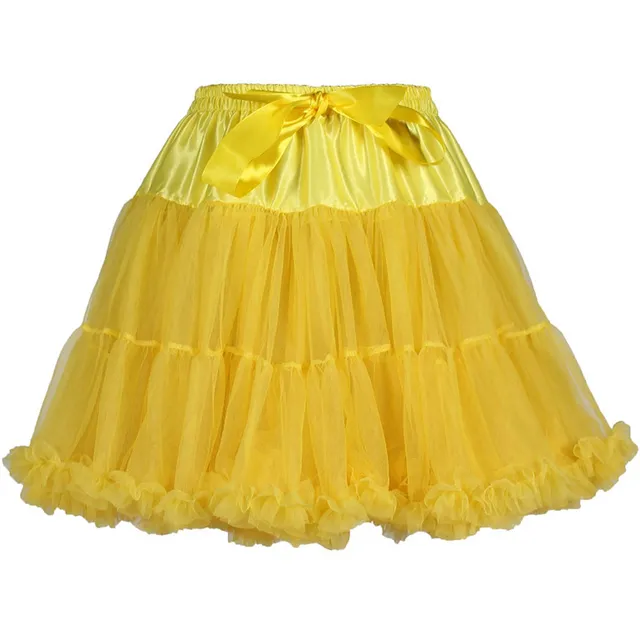 das-kost-mland-damen-petticoat-cabaret-unterrock-gelb-volumen image 1