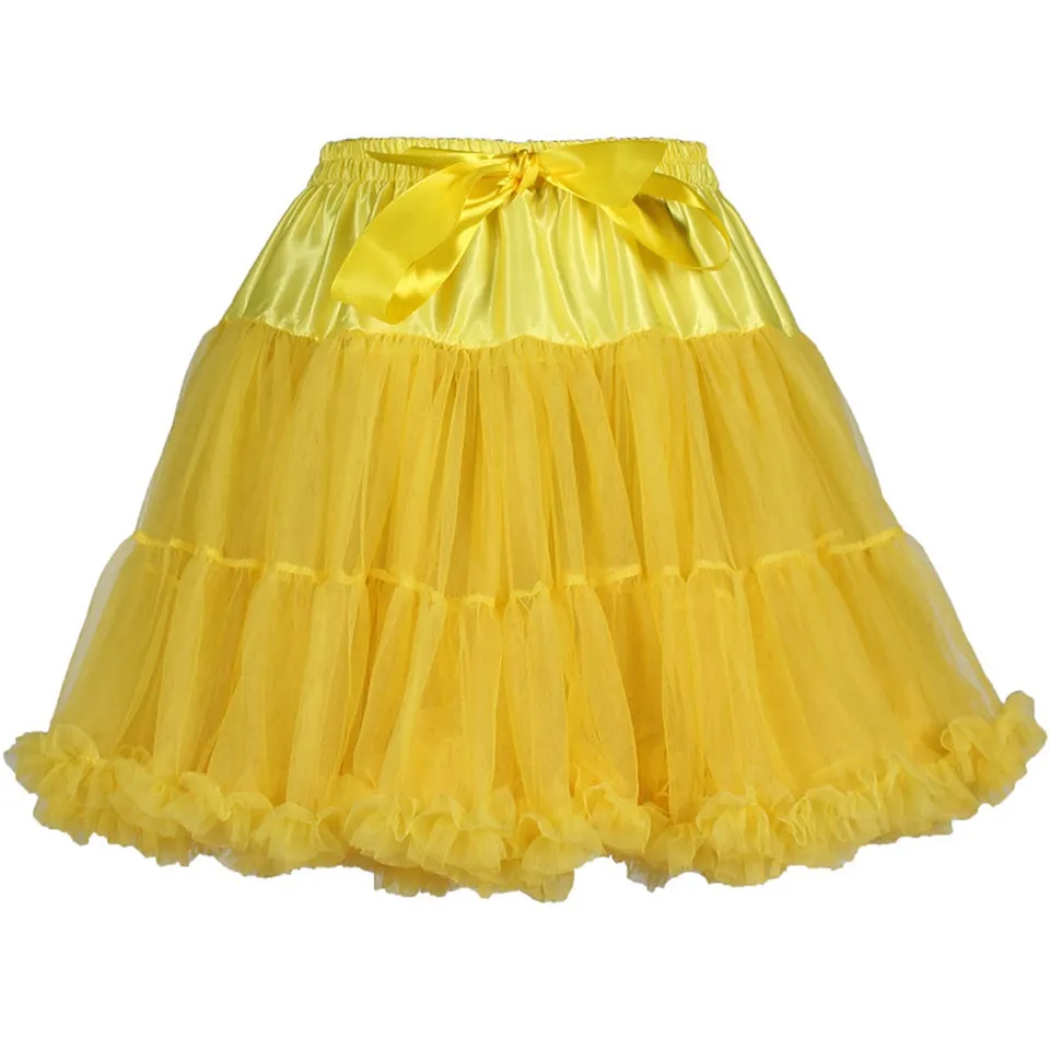 das-kost-mland-damen-petticoat-cabaret-unterrock-gelb-volumen image 1