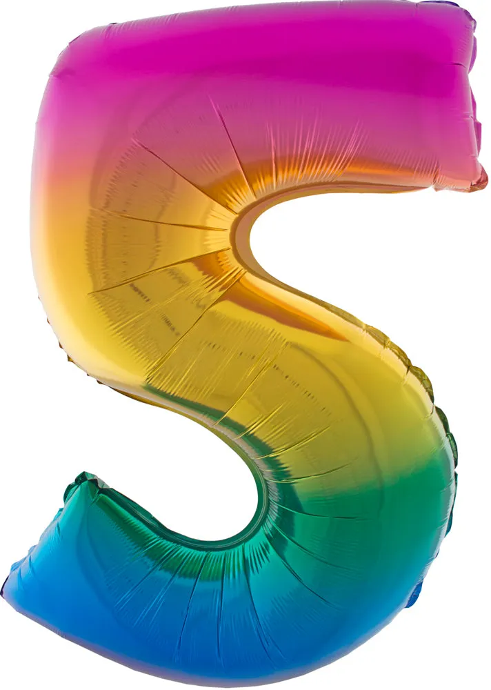 das-kost-mland-xxl-zahlen-folienballon-100cm-regenbogen-5 image 1