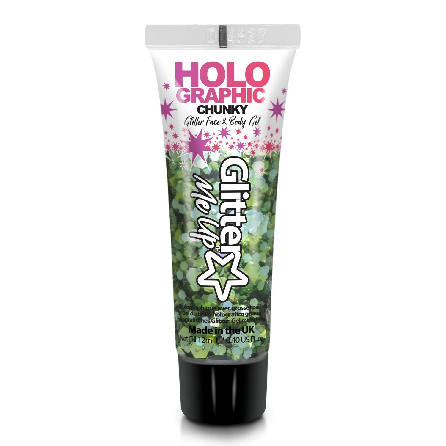 paintglow-glitter-gel-holographic-12ml-green-envy-gesicht-k-rper image 1