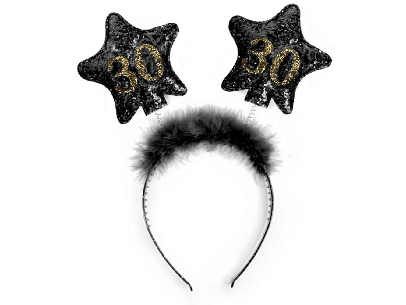 das-kost-mland-accessoires-haarreif-sterne-30-schwarz-gold-glitzer image 1